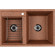 Кухонная мойка Aquaton Делия 78 DBL 1A723132DE270 Терракотовая