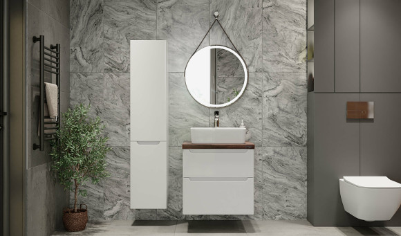 Зеркало Jorno Wood 50 Wood.02.50/ТК с подсветкой с бесконтактным выключателем