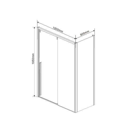 Душевой уголок Vincea Lugano 150х80 VSR-1L8015CL-1 профиль Хром стекло прозрачное Душевой уголок Vincea Lugano 150х80 VSR-1L8015CL-1 профиль Хром стекло прозрачное