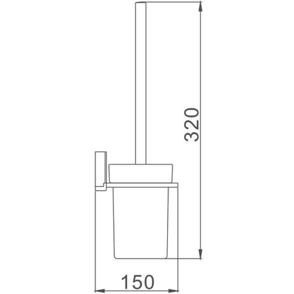 Ершик для унитаза Haiba HB8810 Хром Ершик для унитаза Haiba HB8810 Хром