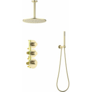 Душевая система Timo Saona SX-2399/17SM с термостатом Золото матовое