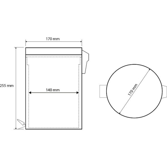 Ведро для мусора Bemeta Hotel 104315022 Хром