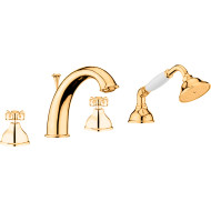 Смеситель на борт ванны Webert Ottocento OT730101010 Золото