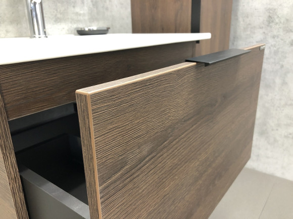 Тумба с раковиной Comforty Франкфурт 60 00004150530 подвесная Дуб шоколадно-коричневый Черная матовая Тумба с раковиной Comforty Франкфурт 60 00004150530 подвесная Дуб шоколадно-коричневый Черная матовая