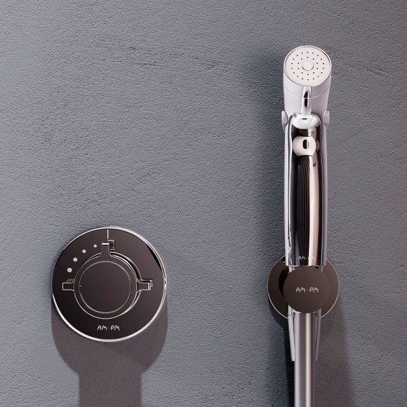 Гигиенический душ со смесителем AM.PM X-Joy F0H85A400 с термостатом Хром Гигиенический душ со смесителем AM.PM X-Joy F0H85A400 с термостатом Хром