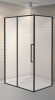 Душевой уголок Esbano Surf 120x80 ESOGS128PSB профиль Черный стекло прозрачное