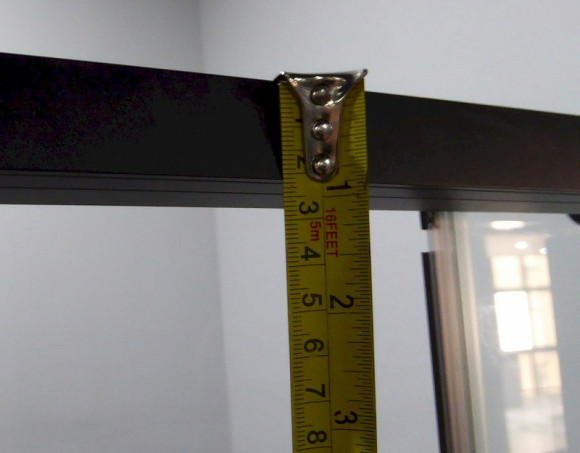 Душевой уголок Esbano Surf 120x80 ESOGS128PSB профиль Черный стекло прозрачное