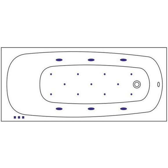 Акриловая ванна Whitecross Layla Slim 180x80 0122.180080.100.RELAX.GL с гидромассажем Акриловая ванна Whitecross Layla Slim 180x80 0122.180080.100.RELAX.GL с гидромассажем