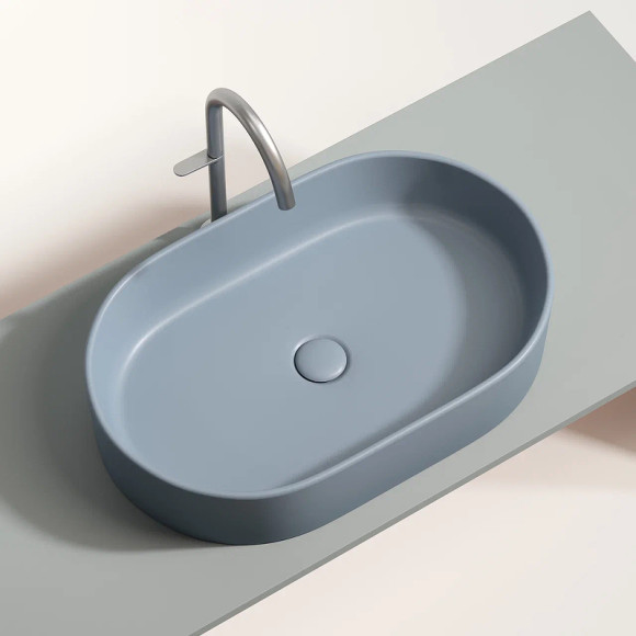 Раковина-чаша Ceramicanova Element 61 CN6048MHL Серо-голубая матовая Раковина-чаша Ceramicanova Element 61 CN6048MHL Серо-голубая матовая