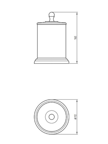 Контейнер для хранения Migliore Mirella 17310 Золото