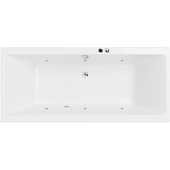 Акриловая ванна Excellent Pryzmat Slim 160x75 WAEX.PRY16S.SOFT.CR с гидромассажем