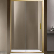 Душевая дверь Vincea Garda 120 VDS-1G120CLG профиль Золото брашированное стекло прозрачное