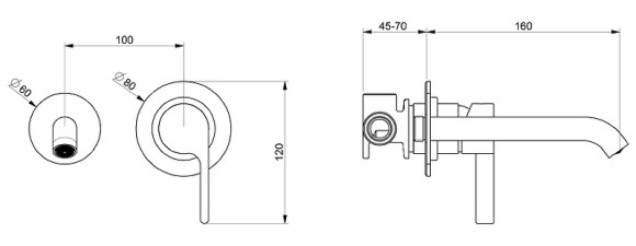 Смеситель для раковины Webert DoReMi DR830606345 Никель Смеситель для раковины Webert DoReMi DR830606345 Никель