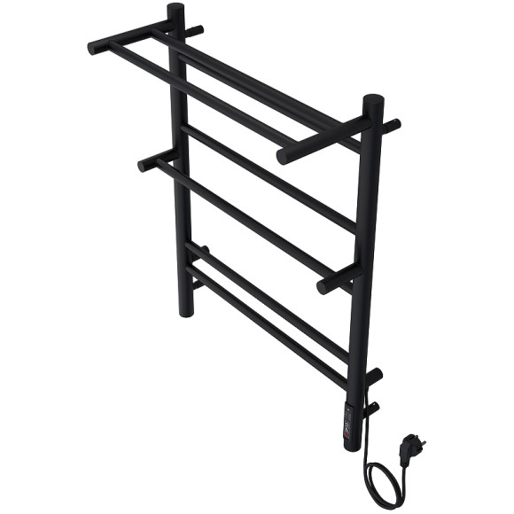 Электрический полотенцесушитель Aquatek Альфа П7 500x700 AQ EL RRP0770BL с полкой Черный муар Электрический полотенцесушитель Aquatek Альфа П7 500x700 AQ EL RRP0770BL с полкой Черный муар