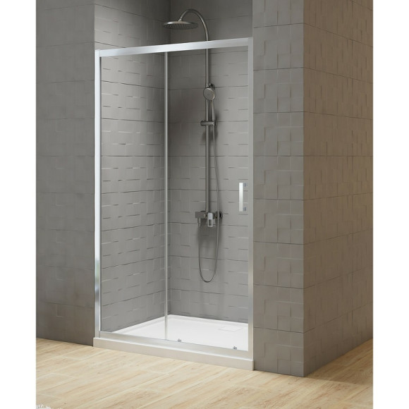 Душевая дверь New Trendy New Varia Chrome 100 D-0189A профиль Хром стекло прозрачное Душевая дверь New Trendy New Varia Chrome 100 D-0189A профиль Хром стекло прозрачное