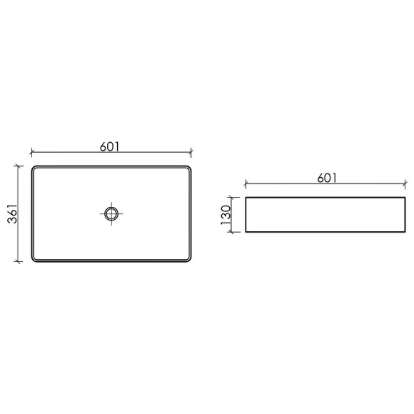 Раковина-чаша Ceramicanova Element 60 CN6070MB Черная матовая Раковина-чаша Ceramicanova Element 60 CN6070MB Черная матовая