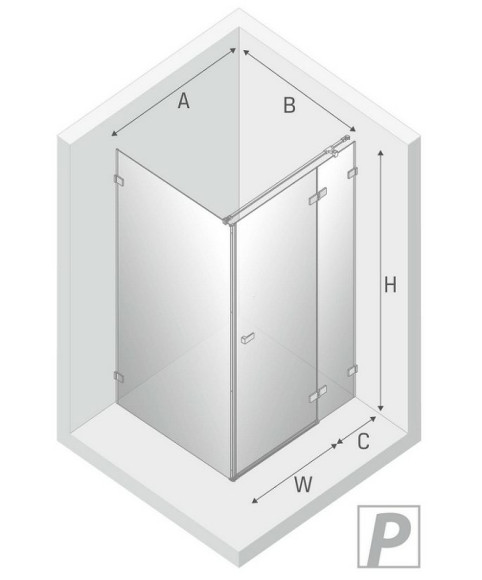 Душевой уголок New Trendy Avexa Black 100x70 R EXK-1585 профиль Черный стекло прозрачное Душевой уголок New Trendy Avexa Black 100x70 R EXK-1585 профиль Черный стекло прозрачное