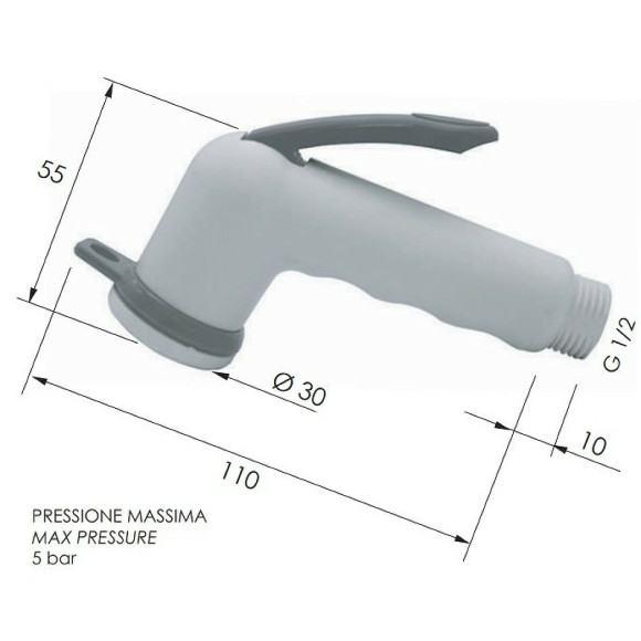 Гигиенический душ Remer 332DPBN Белый матовый Гигиенический душ Remer 332DPBN Белый матовый