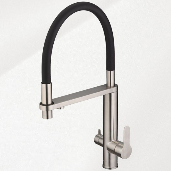 Смеситель для кухни Swedbe Selene Plus 8440 Нержавеющая сталь Черный Смеситель для кухни Swedbe Selene Plus 8440 Нержавеющая сталь Черный