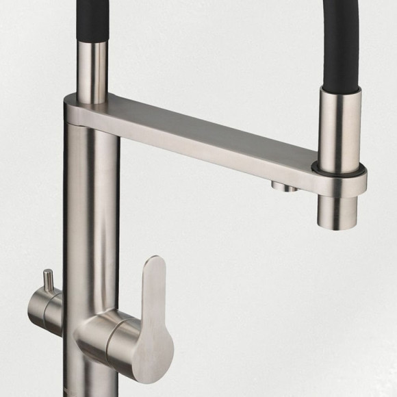 Смеситель для кухни Swedbe Selene Plus 8440 Нержавеющая сталь Черный Смеситель для кухни Swedbe Selene Plus 8440 Нержавеющая сталь Черный