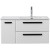 Тумба под раковину Cezares Eco-Cer-N 100 R ECO-CER-N-1000-2C-1A-SO-BL-R подвесная Bianco Lucido без ручек