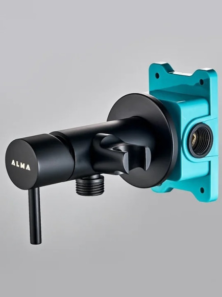 Гигиенический душ со смесителем ALMAes Benito AL-859-05 Черный матовый Гигиенический душ со смесителем ALMAes Benito AL-859-05 Черный матовый