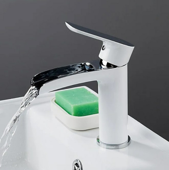 Смеситель для раковины Gappo G48 G1048-8 Белый Хром Смеситель для раковины Gappo G48 G1048-8 Белый Хром