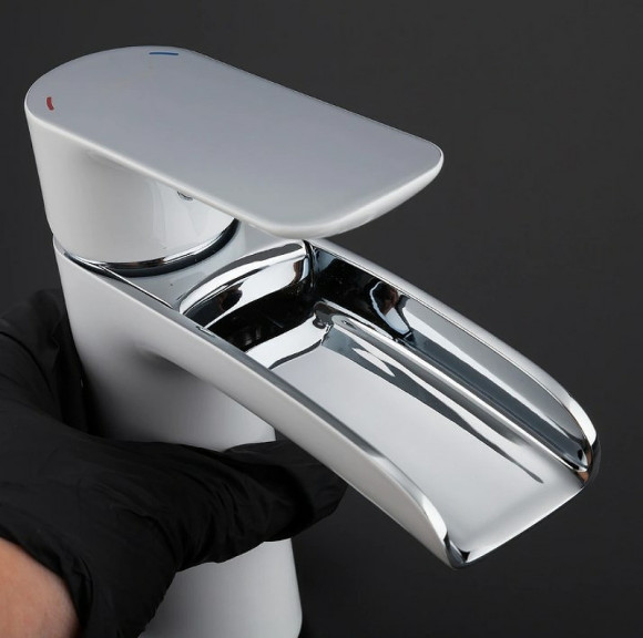 Смеситель для раковины Gappo G48 G1048-8 Белый Хром Смеситель для раковины Gappo G48 G1048-8 Белый Хром