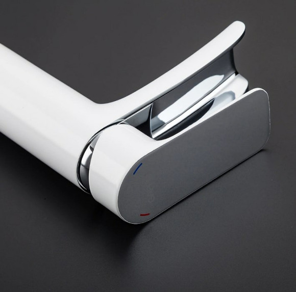 Смеситель для раковины Gappo G48 G1048-8 Белый Хром Смеситель для раковины Gappo G48 G1048-8 Белый Хром