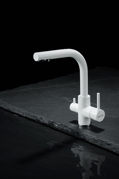 Смеситель для кухни Paulmark Essen Es213011-431TW Белый матовый