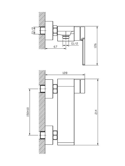 Смеситель для душа Orange Splito M36-200cr Хром Смеситель для душа Orange Splito M36-200cr Хром