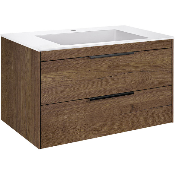 Тумба под раковину Vincea Chiara 2D 80 VMC-2C2800TO подвесная T.Oak Тумба под раковину Vincea Chiara 2D 80 VMC-2C2800TO подвесная T.Oak