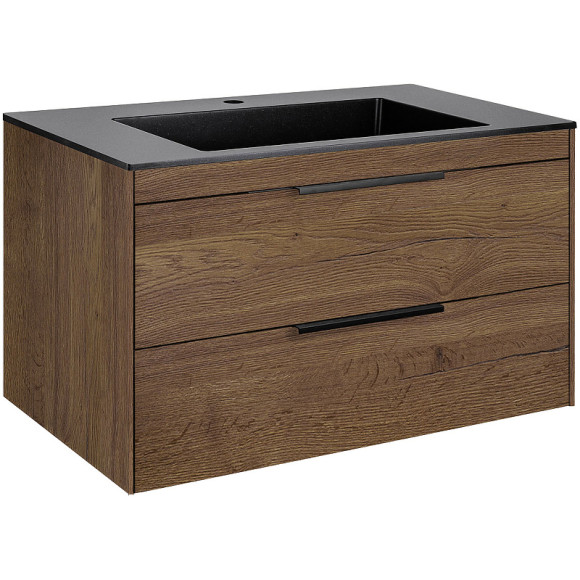 Тумба под раковину Vincea Chiara 2D 80 VMC-2C2800TO подвесная T.Oak Тумба под раковину Vincea Chiara 2D 80 VMC-2C2800TO подвесная T.Oak