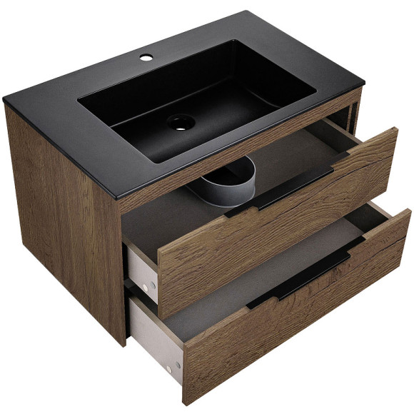 Тумба под раковину Vincea Chiara 2D 80 VMC-2C2800TO подвесная T.Oak Тумба под раковину Vincea Chiara 2D 80 VMC-2C2800TO подвесная T.Oak