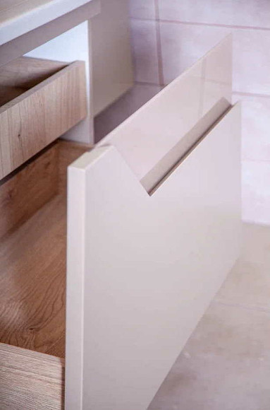 Тумба под раковину Бриклаер Брайтон 80 4627125415838 подвесная Глиняный Серый