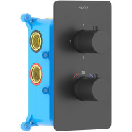 Смеситель для душа Aquatek Европа AQ1393MB с термостатом Черный матовый