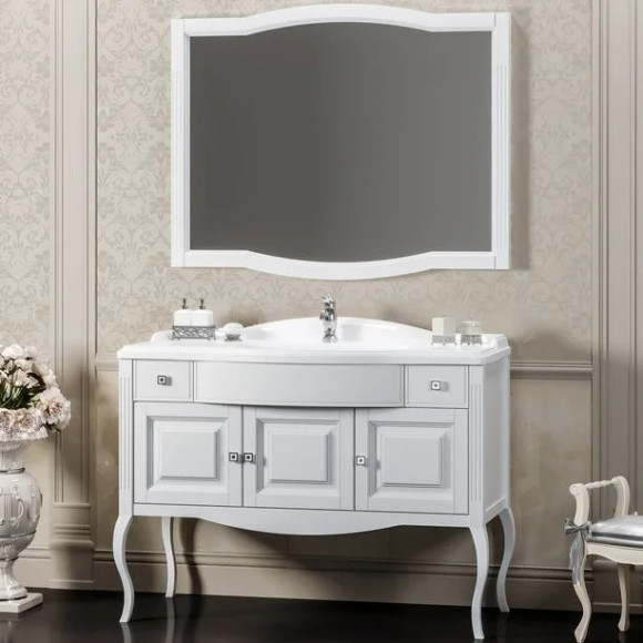 Зеркало Opadiris Лаура 120 Z0000012471 Белое матовое Зеркало Opadiris Лаура 120 Z0000012471 Белое матовое