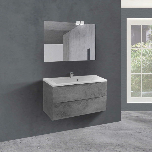 Тумба под раковину Vincea Mia 90 VMC-2MA900BT подвесная Beton Тумба под раковину Vincea Mia 90 VMC-2MA900BT подвесная Beton