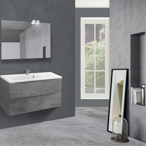 Тумба под раковину Vincea Mia 90 VMC-2MA900BT подвесная Beton Тумба под раковину Vincea Mia 90 VMC-2MA900BT подвесная Beton