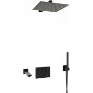 Душевая система WasserKRAFT Elbe A7458.219.162.302.240.217.220 Thermo с термостатом Черная матовая