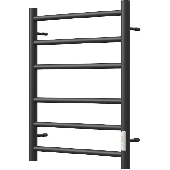 Электрический полотенцесушитель Point Аврора PN10846B П6 400x600 диммер справа Черный Электрический полотенцесушитель Point Аврора PN10846B П6 400x600 диммер справа Черный