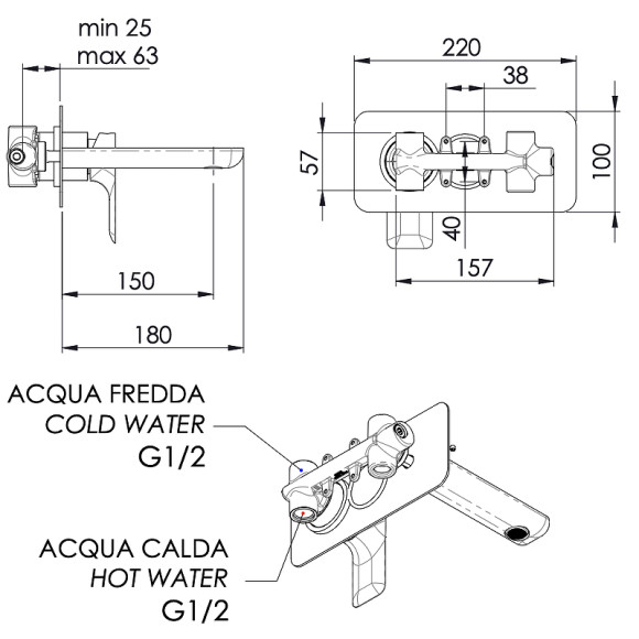 Смеситель для раковины Remer Infinity I15NO Черный матовый Смеситель для раковины Remer Infinity I15NO Черный матовый