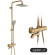 Душевая система Gappo G91 G2491-3 с термостатом Золото