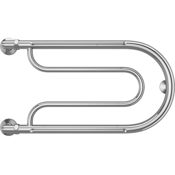 Водяной полотенцесушитель Terminus Фокстрот (1) 320x600 4620768881244 с полкой Хром, боковое подключение, G 1" НР