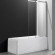 Шторка на ванну Cezares Slider 90 SLIDER-VF-11-90/150-C-Cr профиль Хром стекло прозрачное
