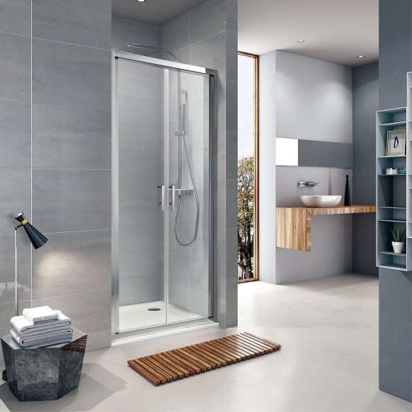 Душевая дверь Koller Pool Neon 90 ND90C профиль Хром стекло прозрачное Душевая дверь Koller Pool Neon 90 ND90C профиль Хром стекло прозрачное