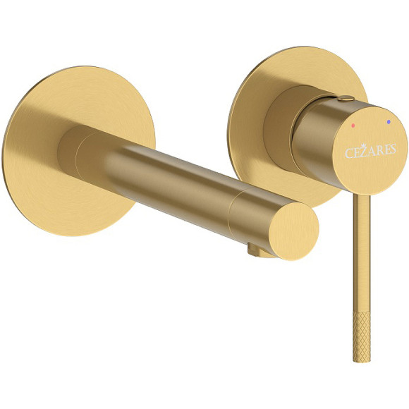 Смеситель для раковины Cezares Relax RELAX-BLI2-2-BORO-W0 Брашированное золото