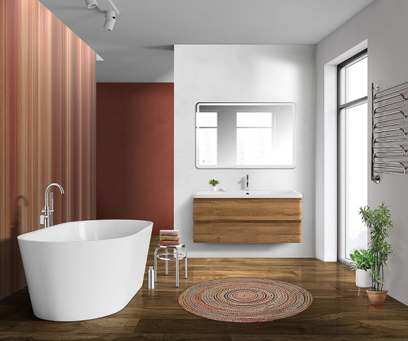 Тумба под раковину BelBagno 120 ALBANO-1200-2C-SO-RR подвесная Rovere Rustico