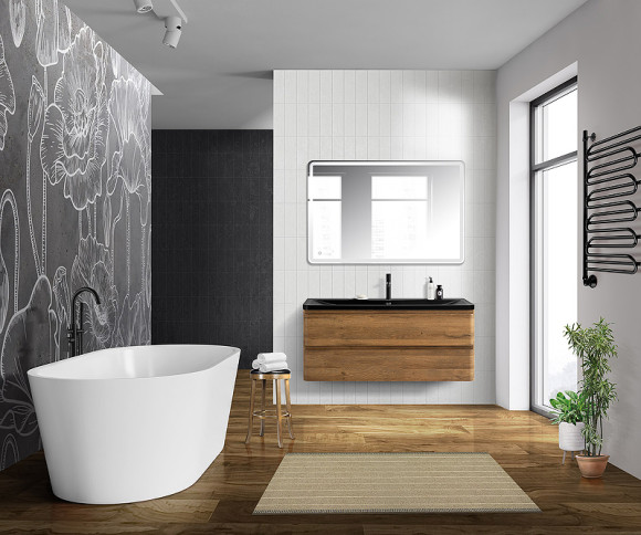 Тумба под раковину BelBagno 120 ALBANO-1200-2C-SO-RR подвесная Rovere Rustico