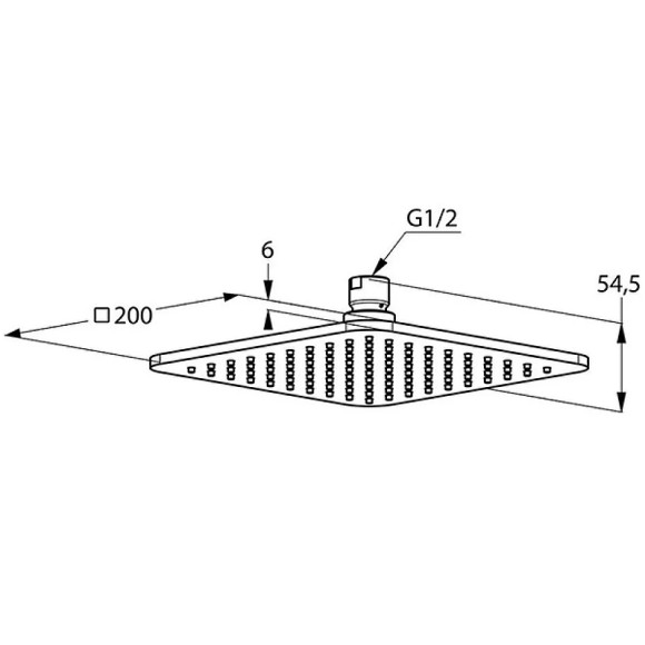 Верхний душ Kludi A-QA 6452005-00 Хром Верхний душ Kludi A-QA 6452005-00 Хром